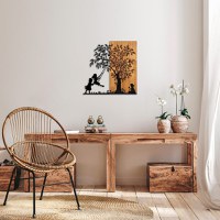 Tablou din lemn si metal The Nuc 58x59 cm - 2