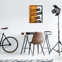 Tablou din lemn si metal Think Nuc 42x58 cm - 5