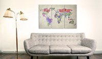 Tablou din plută - Colorful Countries [Cork Map] 60x40 cm - 2