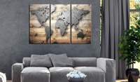 Tablou din plută - Doors to the World [Cork Map] 120x80 cm - 2