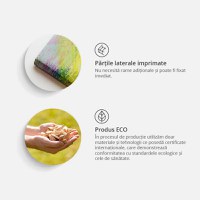 Tablou din plută - Grey Earth [Cork Map] 120x80 cm - 4