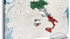 Tablou din plută - Italy [Cork Map] 90x60 cm