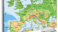 Tablou din plută - RONope [Cork Map] 90x60 cm