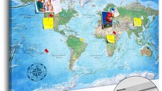 Tablou din plută - Traditional Cartography [Cork Map] 90x60 cm