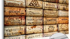 Tablou din plută - Vineyard of Memories [Cork Map] 60x40 cm