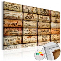 Tablou din plută - Vineyard of Memories [Cork Map] 60x40 cm - 1