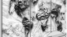 Tablou din plută - World's Design [Cork Map] 120x80 cm