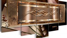 Tablou - Golden gentleness 100x50 cm