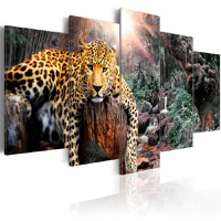 Tablou - Leopard Relaxation 100x50 cm - 1