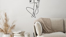 Tablou metalic Book Negru 43x70 cm