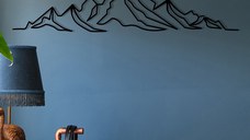 Tablou metalic Everest Negru 119.5x37 cm