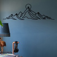 Tablou metalic Everest Negru 119.5x37 cm - 1