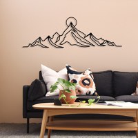 Tablou metalic Everest Negru 119.5x37 cm - 3