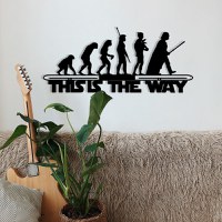 Tablou metalic Evrim Negru 69x30 cm - 3