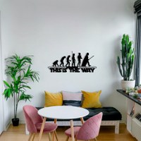 Tablou metalic Evrim Negru 69x30 cm - 4