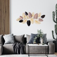 Tablou metalic Furize Multicolor 120x7x61 cm - 1