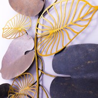 Tablou metalic Furize Multicolor 120x7x61 cm - 4