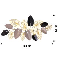 Tablou metalic Furize Multicolor 120x7x61 cm - 9