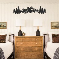 Tablou metalic Mountains Negru 17x69 cm - 2