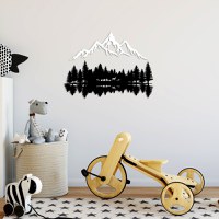 Tablou metalic Nature Negru 62x22 cm - 2