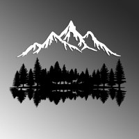 Tablou metalic Nature Negru 62x22 cm - 4