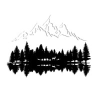 Tablou metalic Nature Negru 62x22 cm - 5