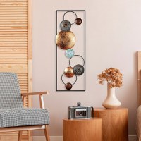 Tablou metalic Textured Multicolor 32x90x4 cm - 4