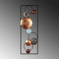 Tablou metalic Textured Multicolor 32x90x4 cm - 5