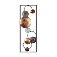 Tablou metalic Textured Multicolor 32x90x4 cm - 7
