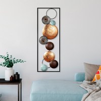 Tablou metalic Textured Multicolor 32x90x4 cm - 3