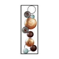 Tablou metalic Textured Multicolor 32x90x4 cm - 6
