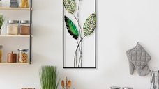 Tablou metalic Timeyi Multicolor 32x90 cm