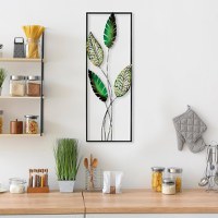 Tablou metalic Timeyi Multicolor 32x90 cm - 1
