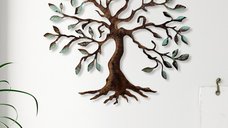 Tablou metalic Tree Multicolor 60x60x1.5 cm
