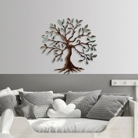 Tablou metalic Tree Multicolor 60x60x1.5 cm - 3