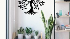 Tablou metalic Tree Negru 60x60 cm
