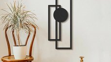 Tablou metalic Trident Negru 32x85 cm