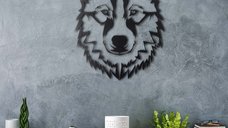 Tablou metalic Wolf Negru 38x50 cm