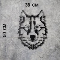 Tablou metalic Wolf Negru 38x50 cm - 8