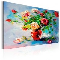 Tablou pictat manual - Beautiful Roses 90x60 cm - 1