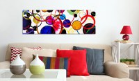 Tablou - Rainbow Circles 150x50 cm - 2