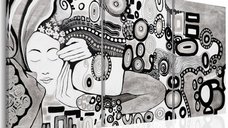 Tablou - Silver Kiss 60x30 cm