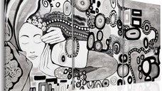 Tablou - Silver Kiss 60x30 cm