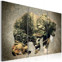Tablou - The Bear in the Forest 90x60 cm - 1