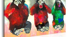 Tablou - Three Wise Monkeys 90x60 cm