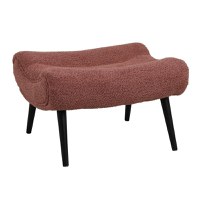 Taburet fotoliu Silla, Pako World, Roz, 68x58x40 cm - 1