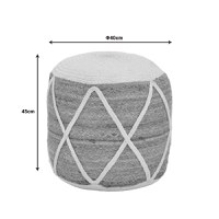 Taburet Maroc Boho Pako World Natural 40x40x45 cm - 3