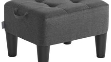 Taburet otoman Maceo Gri 40x32x26 cm