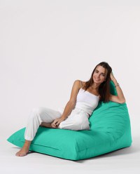 Taburet puf beanbag de gradina Pyramid Turcoaz - 4