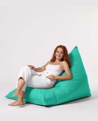Taburet puf beanbag de gradina Pyramid Turcoaz - 7